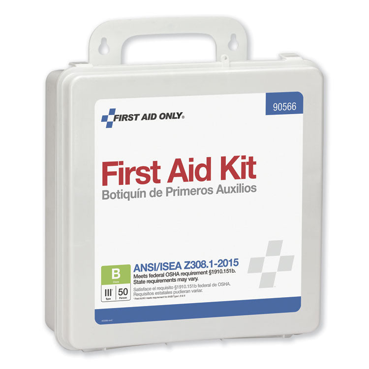 Bulk ANSI 2015 Compliant First Aid Kit, 199 Pieces, Plastic Case