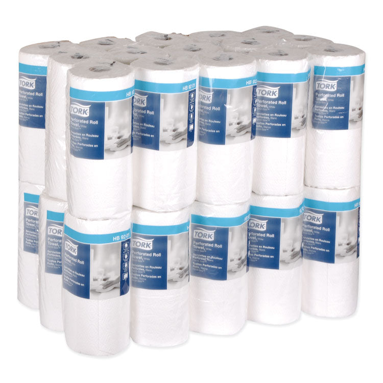 Handi-Size Perforated Kitchen Roll Towel, 2-Ply, 11 x 6.75, White, 120/Roll, 30/Carton