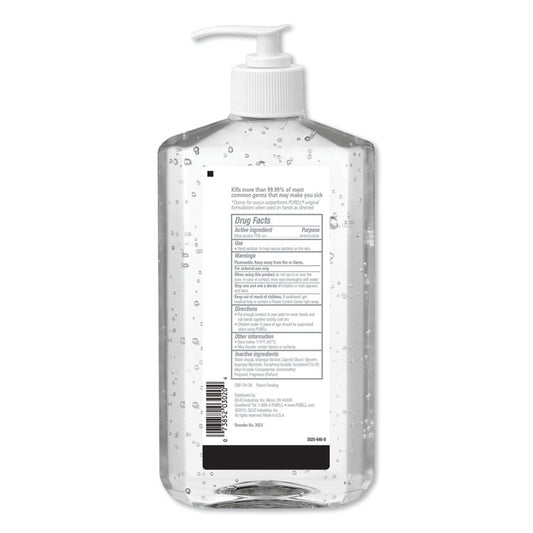 Advanced Hand Sanitizer Refreshing Gel, 20 oz Pump Bottle, Clean Scent (Each)