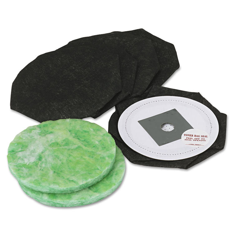 Disposable Toner Replacement Bags/Filters for Pro Data-Vac Cleaning Systems, 5/Pack
