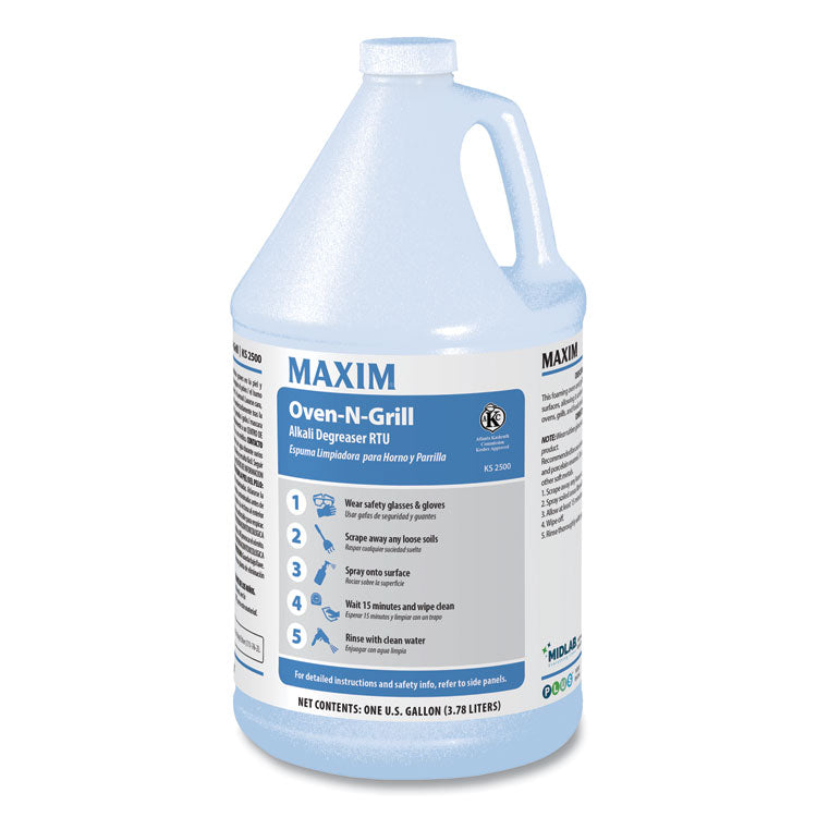 Oven-N-Grill Alkali Degreaser RTU, 1 gal Bottle, 4/Carton