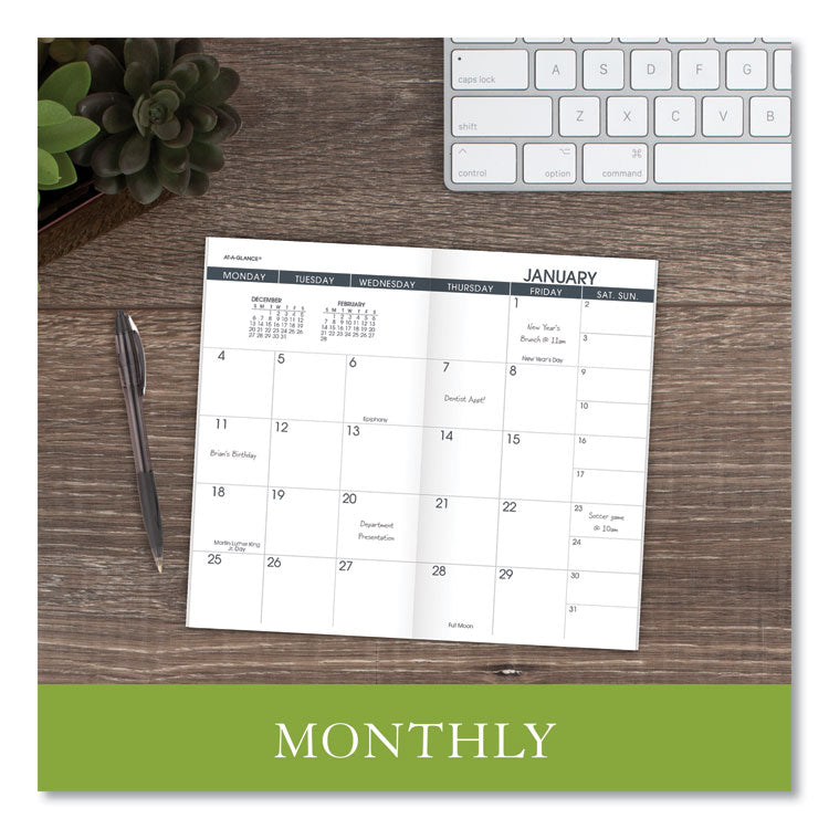 Pocket Size Monthly Planner Refill, 6 x 3.5, White Sheets, 12-Month (Jan to Dec): 2026