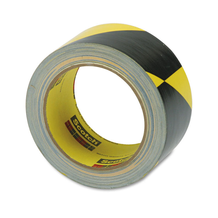Safety Stripe Tape, 2" x 108 ft, Black/Yellow