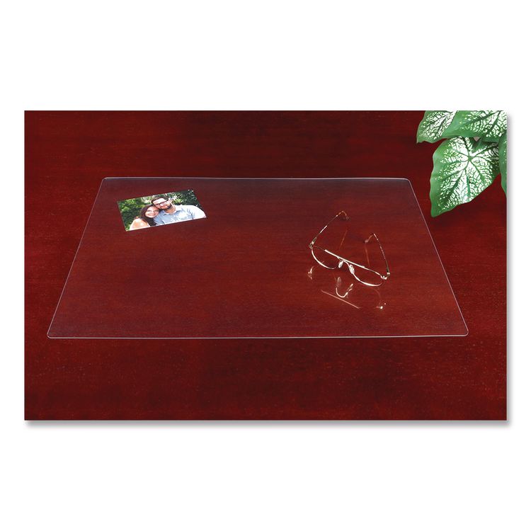 Eco-Clear Desk Pad with Antimicrobial Protection, 17" x 22", Clear