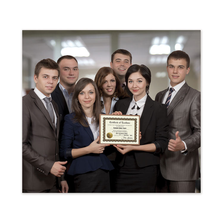 Ready-to-Use Certificates, Excellence, 11 x 8.5, Ivory/Brown/Gold Colors with Brown Border, 6/Pack