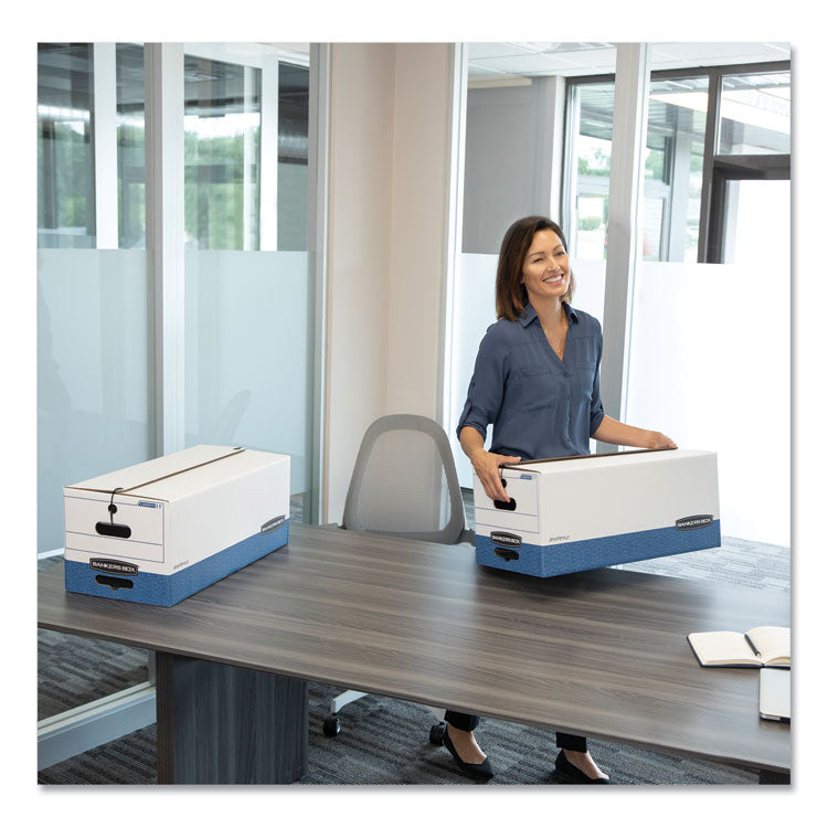 STOR/FILE Medium-Duty Strength Storage Boxes, Letter Files, 12" x 24.13" x 10.25", White, 20/Carton
