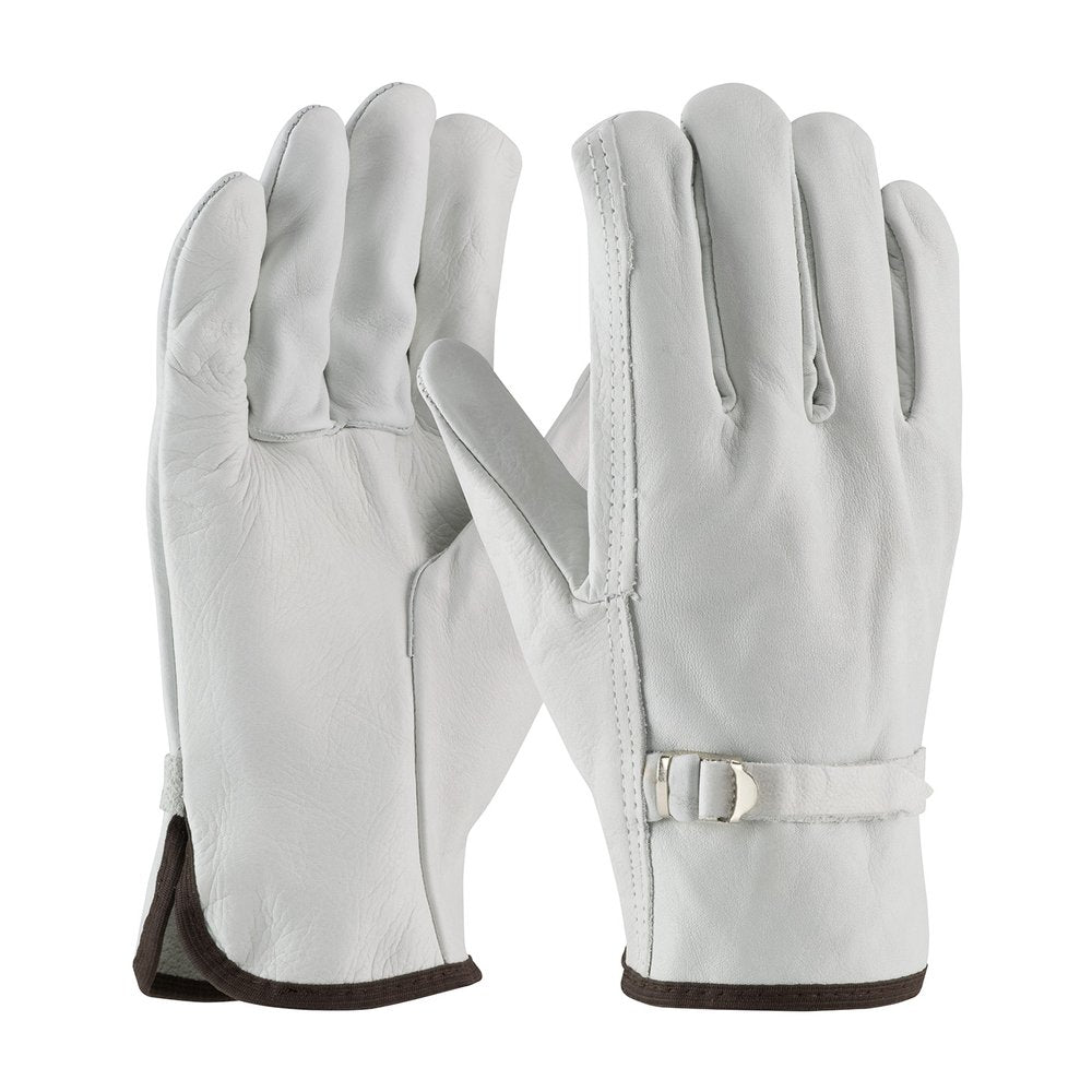 PIP REG COW Leather Driversglove Closure-s.thumb L, 12 Pairs/Pack