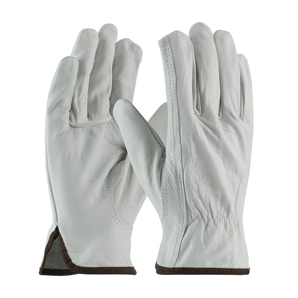 PIP Econ GR TG Cowhide Leather Drivers Glove- Kthumb, 12 Pairs/Dozen