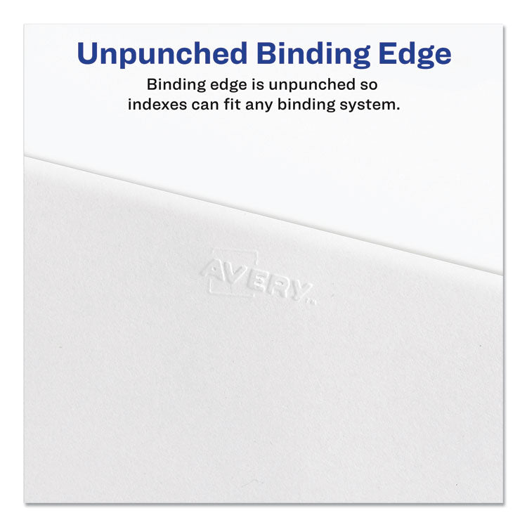 Preprinted Legal Exhibit Side Tab Index Dividers, Avery Style, 26-Tab, C, 11 x 8.5, White, 25/Pack, (1403)