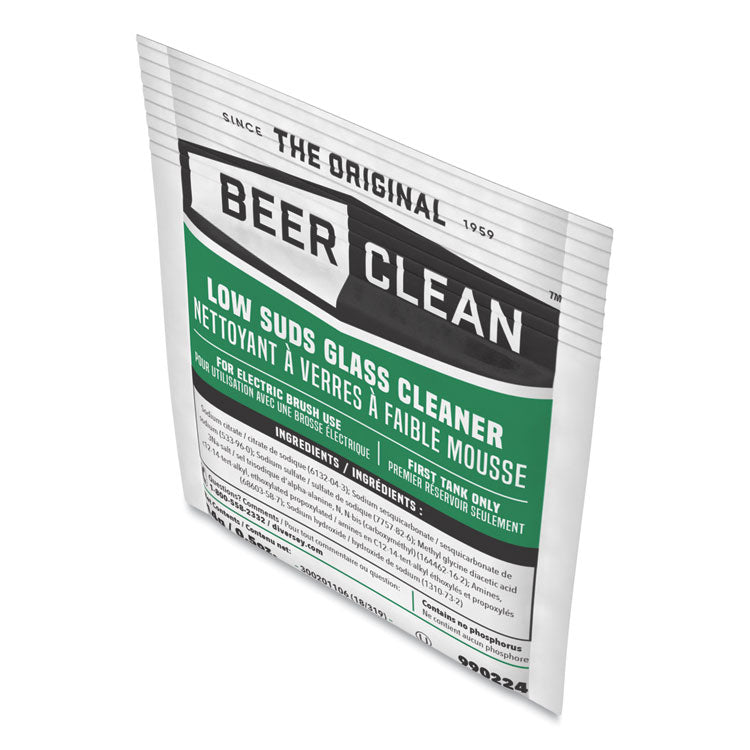 Beer Clean Glass Cleaner, Powder, 0.5 oz Packet, 100/Carton