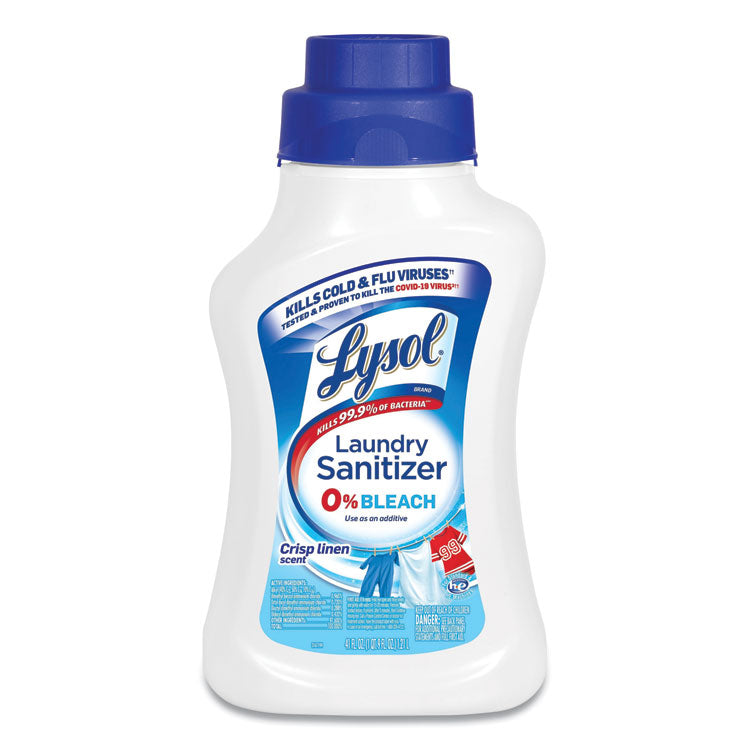 Laundry Sanitizer, Liquid, Crisp Linen Scent, 41 oz, 6/Carton