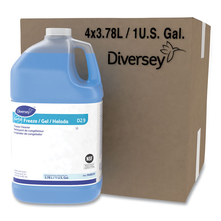 Suma Freeze D2.9 Floor Cleaner, Solvent Scent, 1 gal Container, 4/Carton