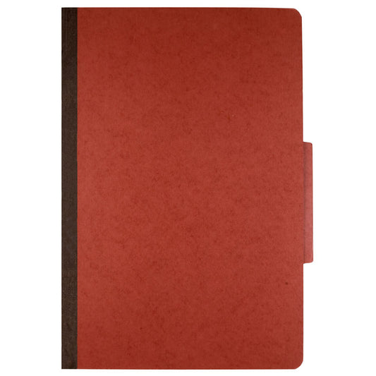 7530009908884, SKILCRAFT Classification Folder, 1/3-Cut Tab, Expands 2", 2 Dividers, 6 Fasteners, Letter Size, Earth Red