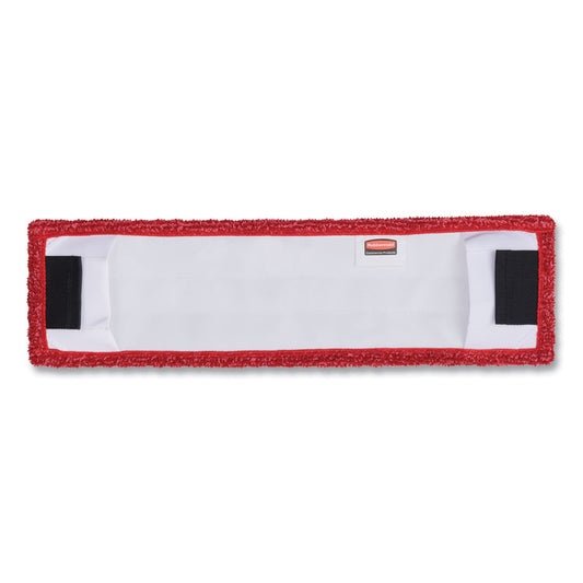 Adaptable Flat Mop Pads, Microfiber, 19.5 x 5.5, Red (Each)