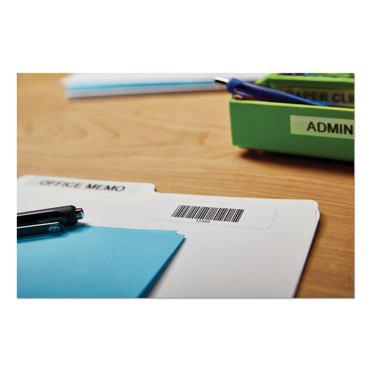 LabelWriter Bar Code Labels, 0.75" x 2.5", White, 450 Labels/Roll