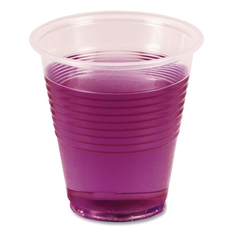 Translucent Plastic Cold Cups, 3 oz, 125/Sleeve, 20 Sleeves/Carton