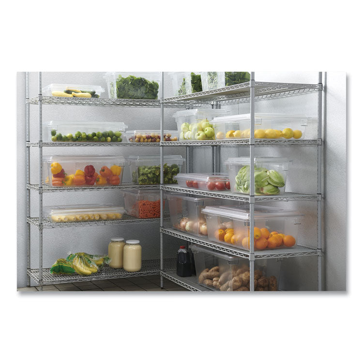 Food/Tote Boxes, 21.5 gal, 26 x 18 x 15, Clear, Plastic