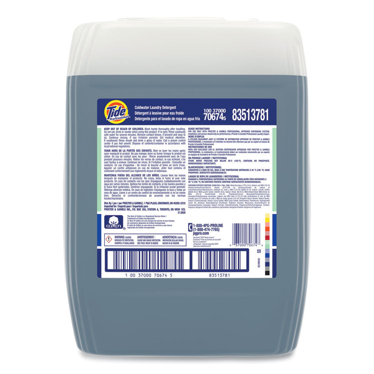 Coldwater Laundry Detergent, Tide Original Scent, 5 gal Closed-Loop Plastic Container