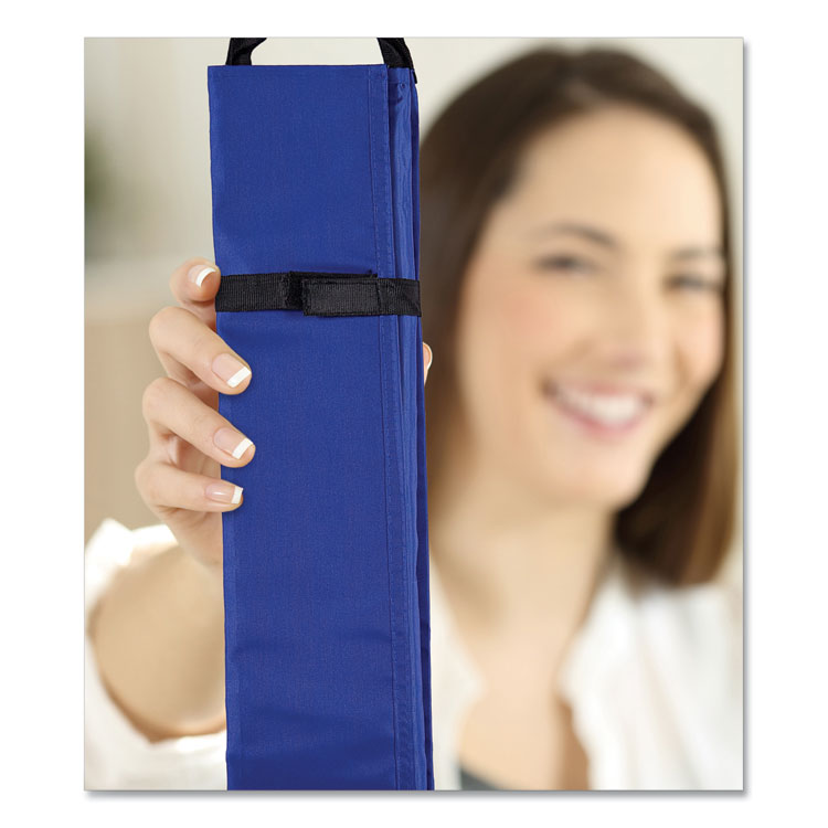 Border Storage Pocket Chart, 41" x 24.5", Blue/Clear