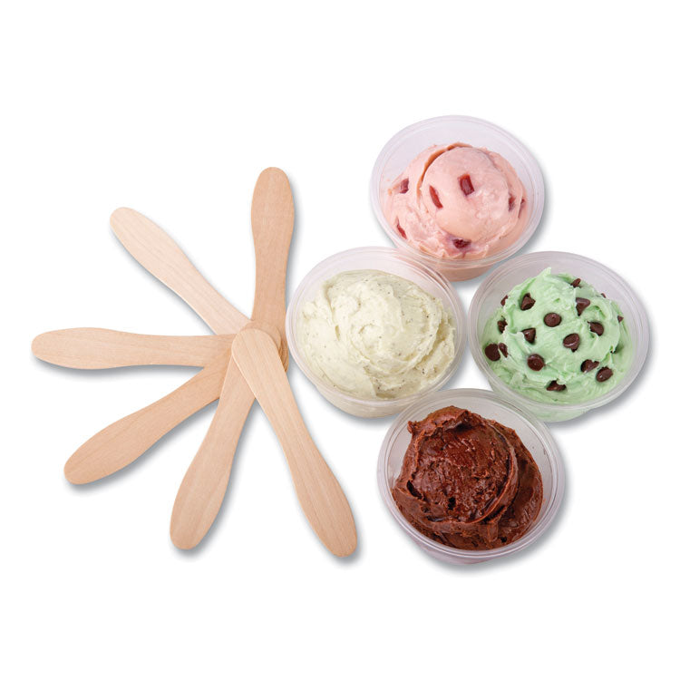 Wooden Taster Spoons, 3.5", Natural, 1,000/Pack, 10 Pack/Carton