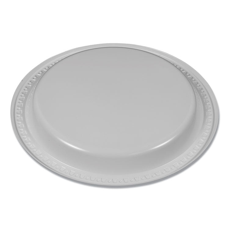 Plastic Dinnerware, Plates, 7" dia, White, 125/Pack