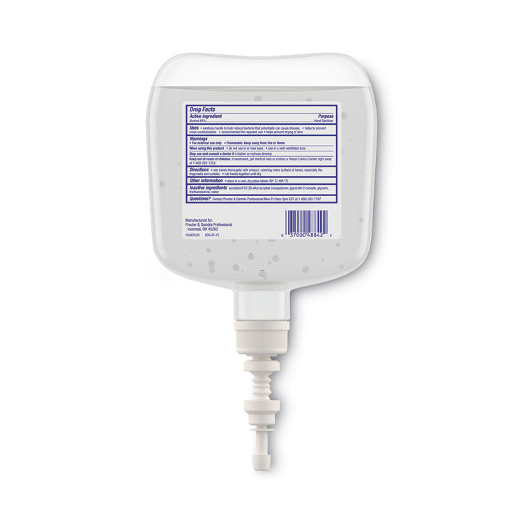 Antibacterial Gel Hand Sanitizer, 1,200 mL Refill, Fragrance-Free, 4/Carton