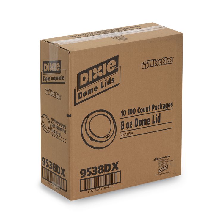 Drink-Thru Lid, Fits 8 oz Hot Cups, Plastic, White, 1,000/Carton