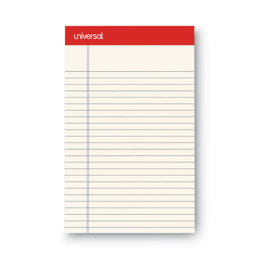 Colored Perforated Ruled Writing Pads, Narrow Rule, (50) Ivory 5 x 8 Sheets, Dozen