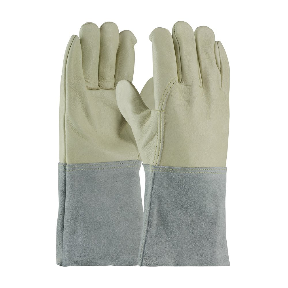 PIP REG COW Leather TIG/MIGGLOVE S-5" Gauntlet XL, 12 Pairs/Pack