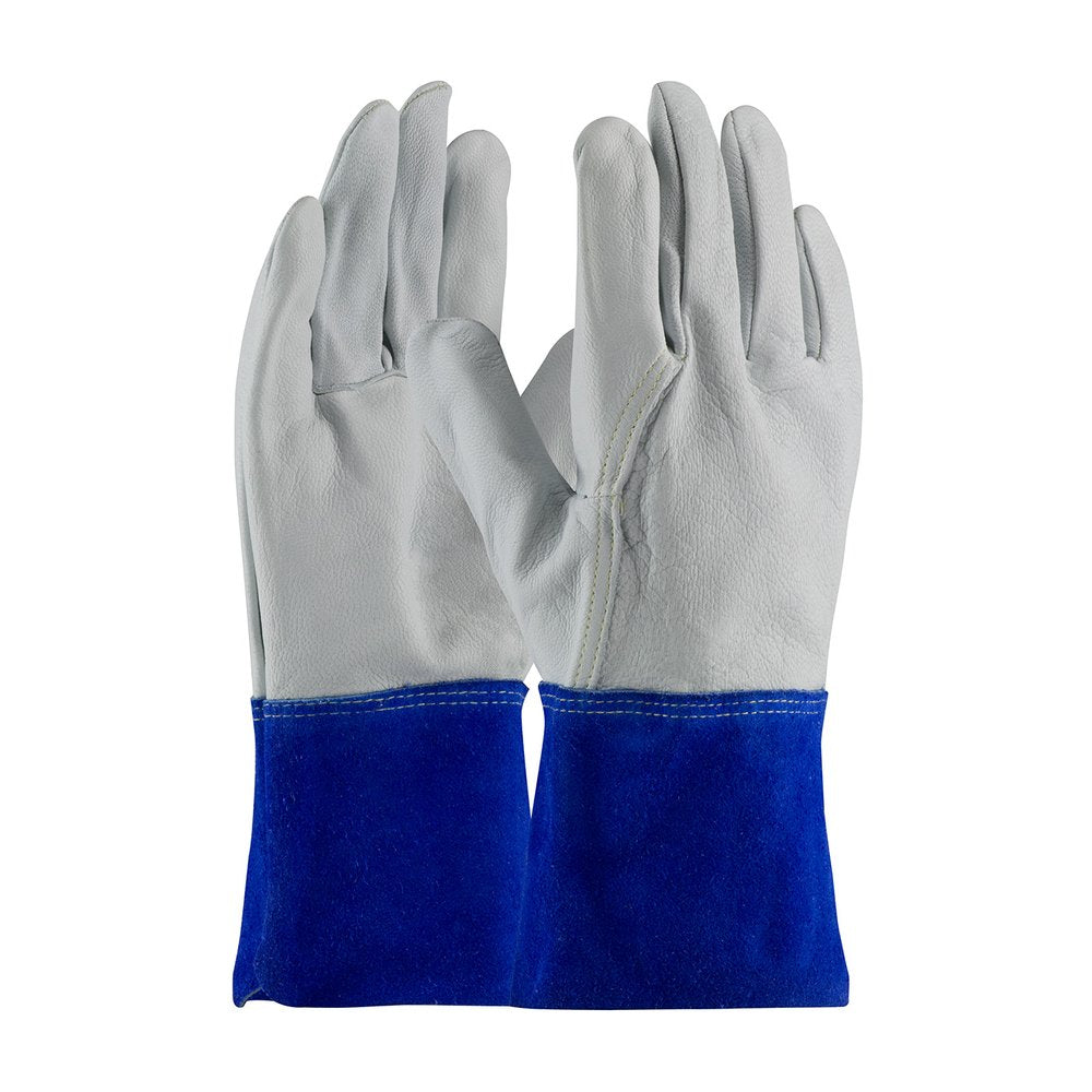 PIP Sup.goat Leather TIG/MIGGLOVE 4.5" Gauntlet XS, 12 Pairs/Dozen