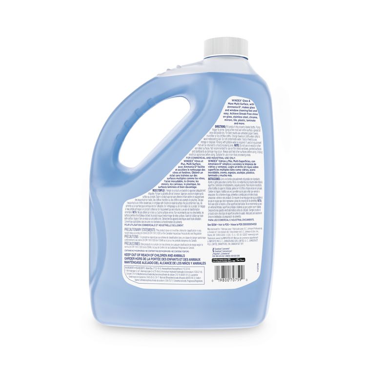 Glass Cleaner with Ammonia-D, 1 gal Bottle