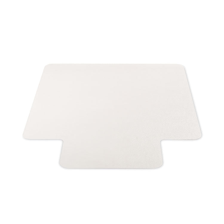 EconoMat Non-Studded All Day Use Chair Mat for Hard Floors, Rectangular with Lip, 46" x 60", Clear, Ships Flat