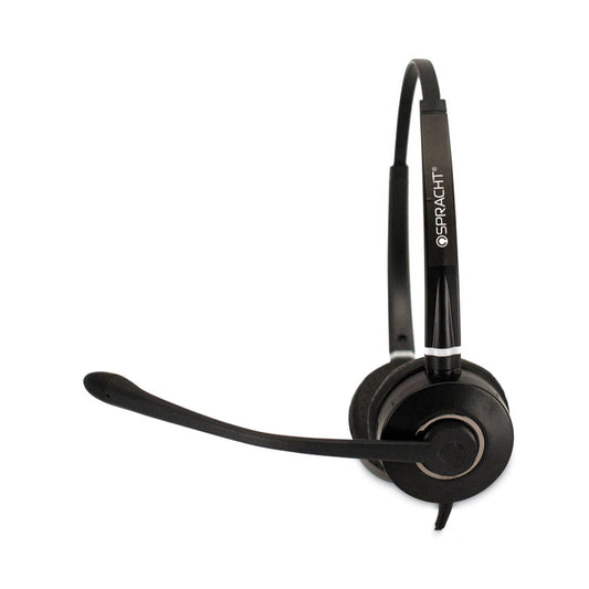 HS-WD-USB-2 Binaural Over The Head Headset, Black