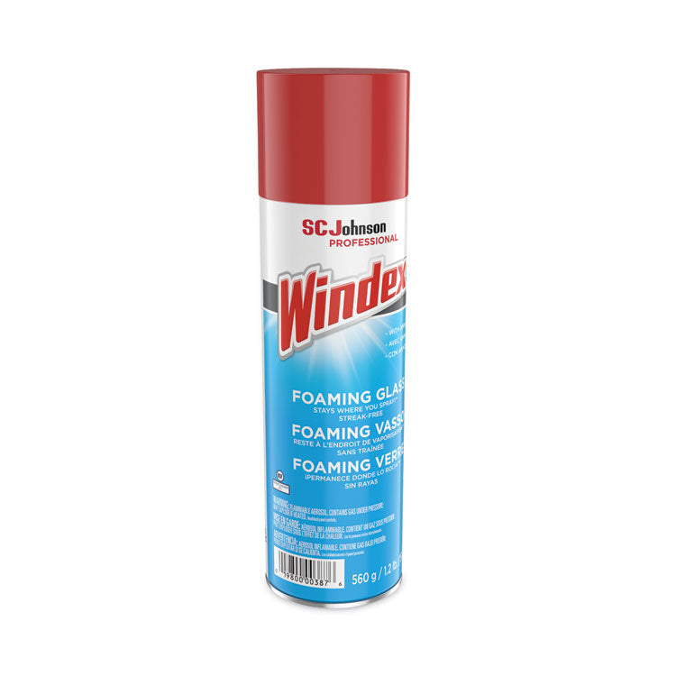 Foaming Glass Cleaner, 20 oz Aerosol Spray