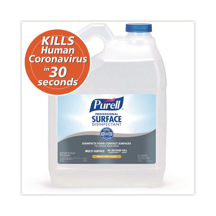 Professional Surface Disinfectant, Fresh Citrus Scent, 1 gal Bottle