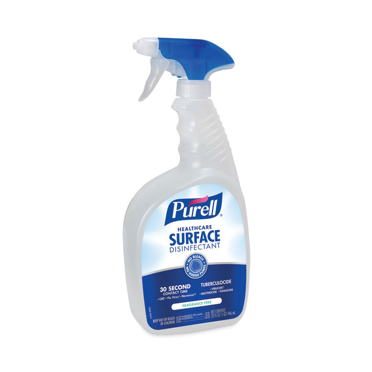 Healthcare Surface Disinfectant, Fragrance-Free, 32 oz Spray Bottle, 6/Carton
