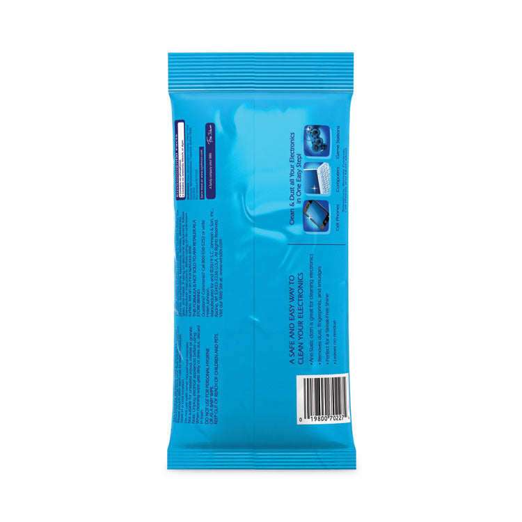 Electronics-Cleaner Wipes, 1-Ply, 7 x 10, Neutral Scent, White, 25/Pack, 12 Packs/Carton