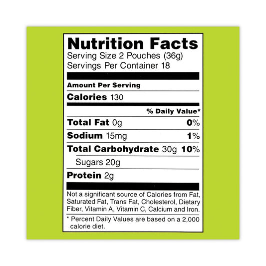 SpongeBob Squarepants Giant Krabby Patties Gummy Candy, 0.63 oz Pack, 36/Carton