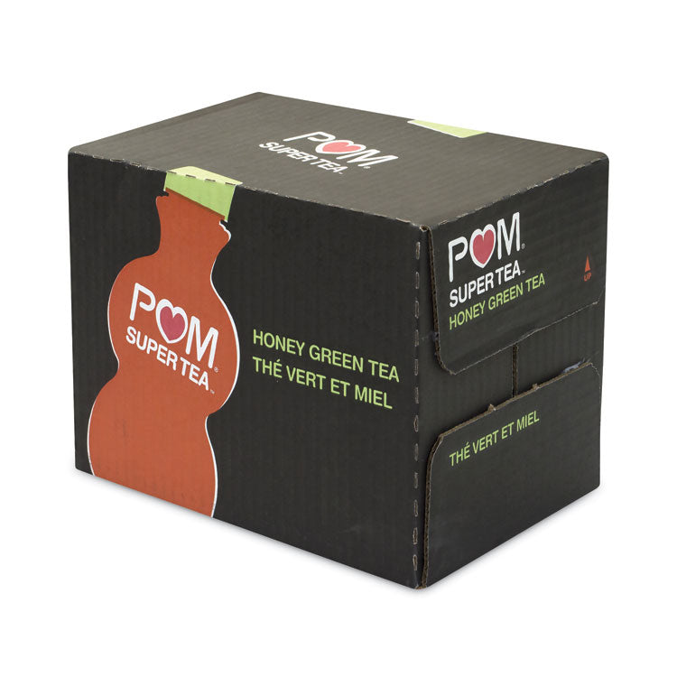 Antioxidant Super Tea, Pomegranate Honey Green Tea, 12 oz Bottles, 6/Carton