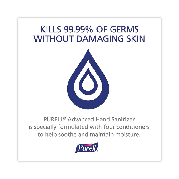 Advanced Hand Sanitizer Single Use, Gel, 1.2 mL Packet, Fragrance-Free, 125/Box, 12 Box/Carton