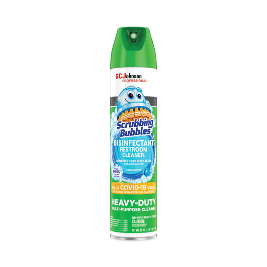 Disinfectant Restroom Cleaner II, Rain Shower Scent, 25 oz Aerosol Spray (Each)