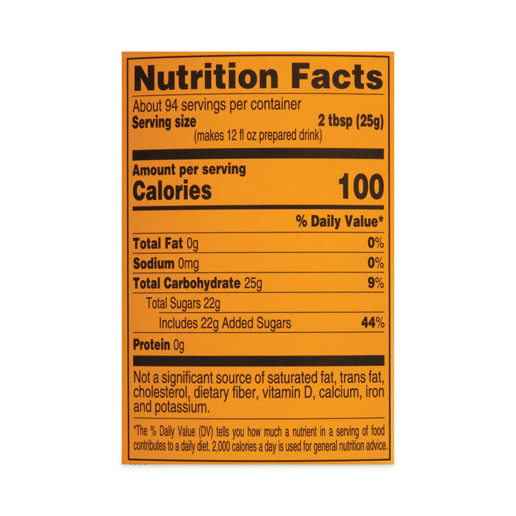 Iced Tea Mix, Lemon, 5.59 lb Tub, Yields 35 Quarts per Tub