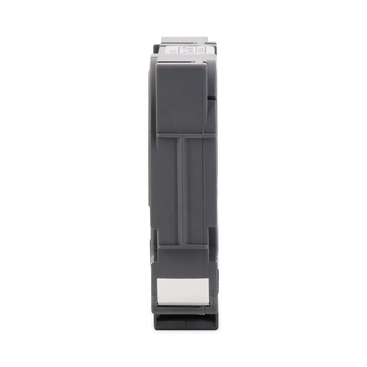 TZe Extra-Strength Adhesive Laminated Labeling Tape, 0.47" x 26.2 ft, Black on Clear