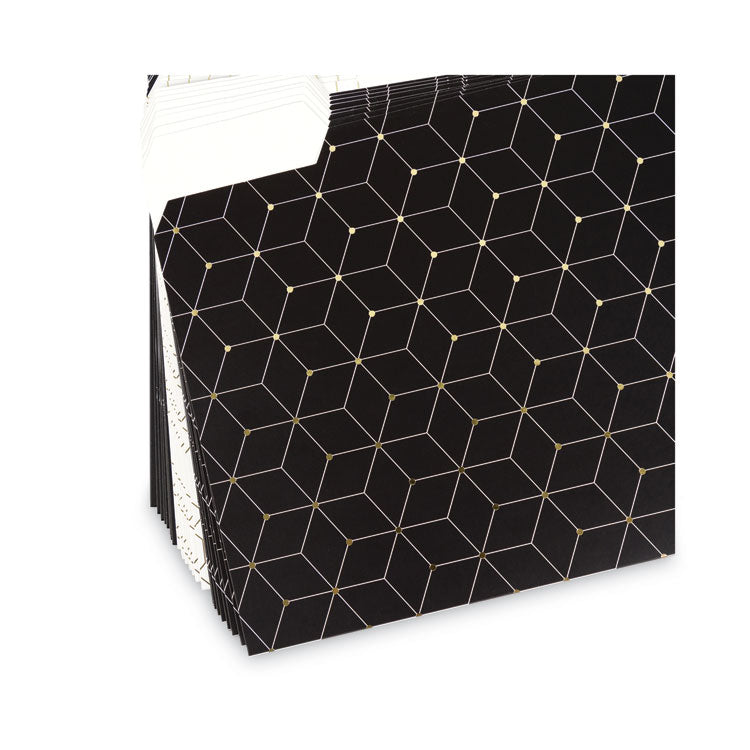 Fashion File Folders, 1/3-Cut Tabs: Assorted, Letter Size, Assorted Colors, 24/Box