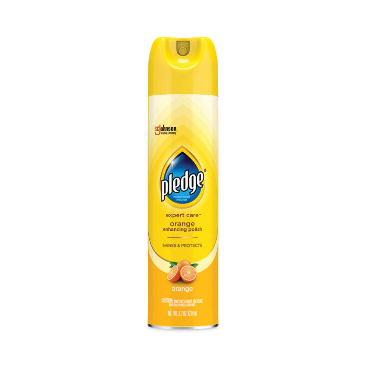 Furniture Polish, Orange Scent, 9.7 oz Aerosol Spray, 6/Carton