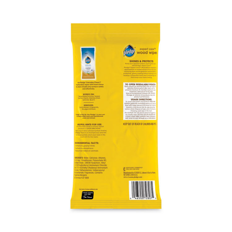 Lemon Scent Wet Wipes, Cloth, 7 x 10, White, 24/Pack