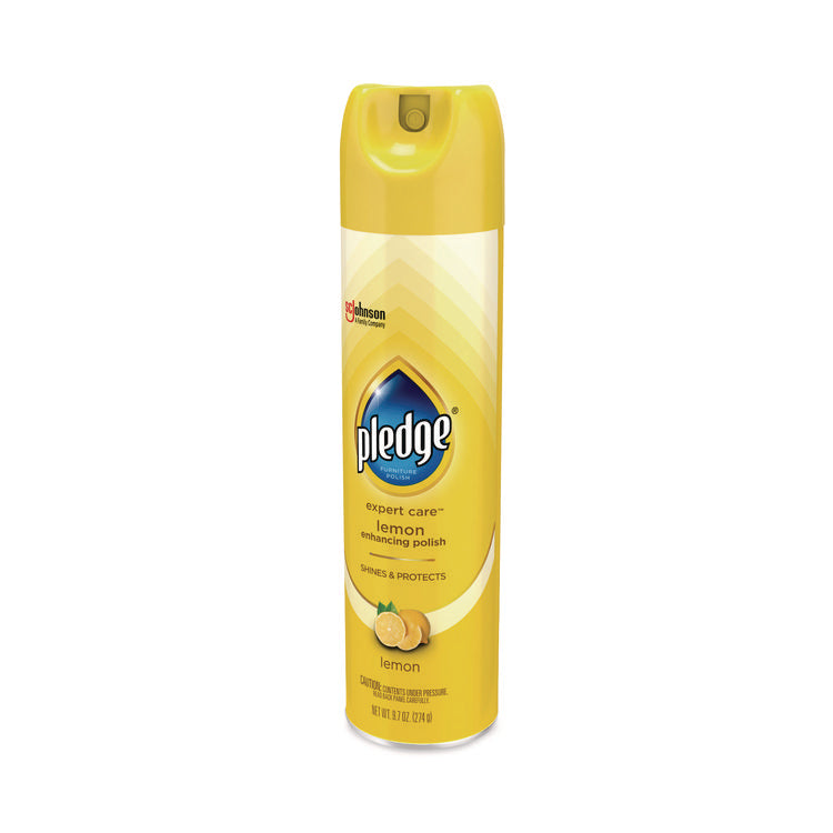 Furniture Polish, Lemon Scent, 9.7 oz Aerosol Spray, 6/Carton