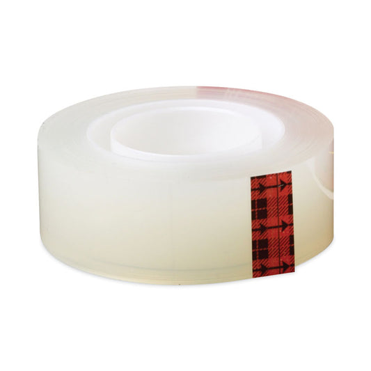 Transparent Tape, 1" Core, 0.75" x 83.33 ft, Transparent, 24/Pack