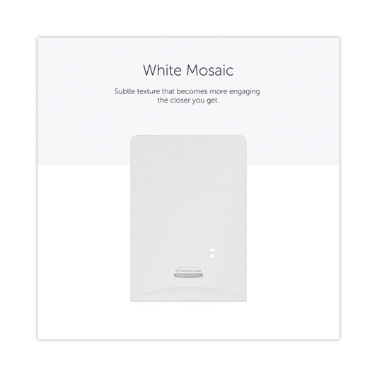 ICON Faceplate for Automatic Soap and Sanitizer Dispenser, 8.25 x 22 x 12.12, White Mosaic