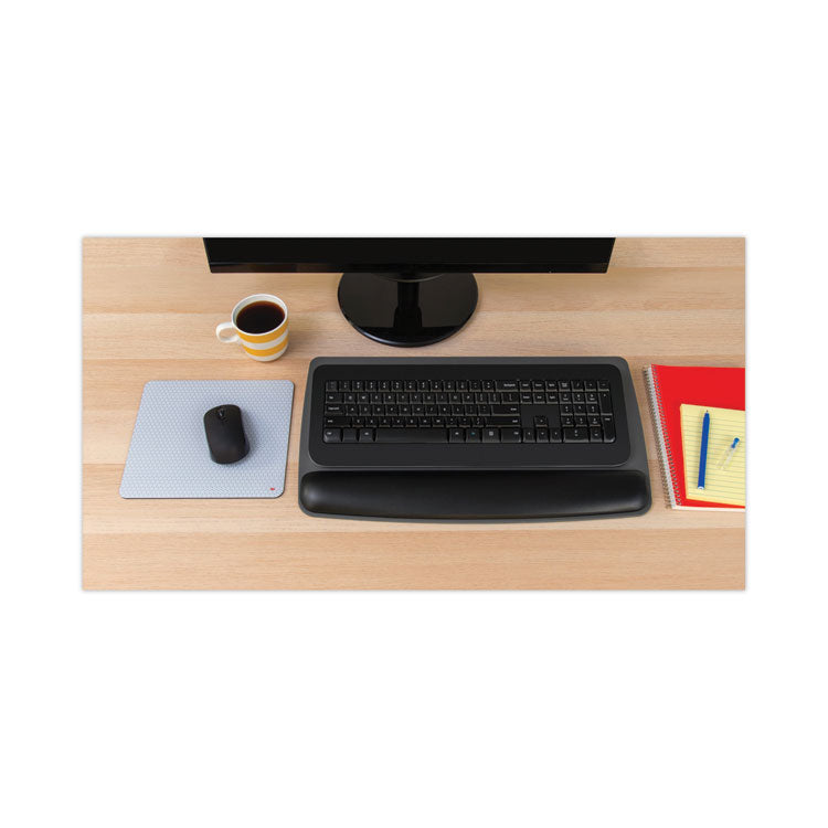 Antimicrobial Gel Keyboard Wrist Rest Platform, 19.6 x 10.6, Black/Gray